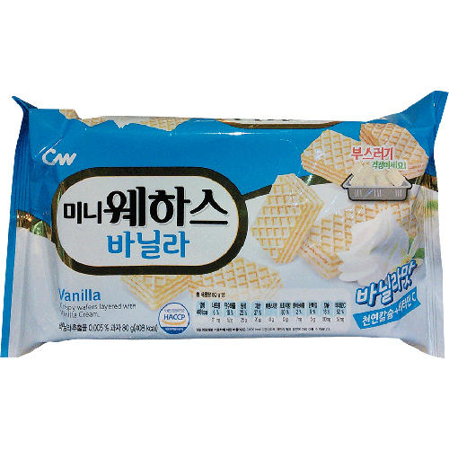 CW청우 미니웨하스 바닐라맛 80g