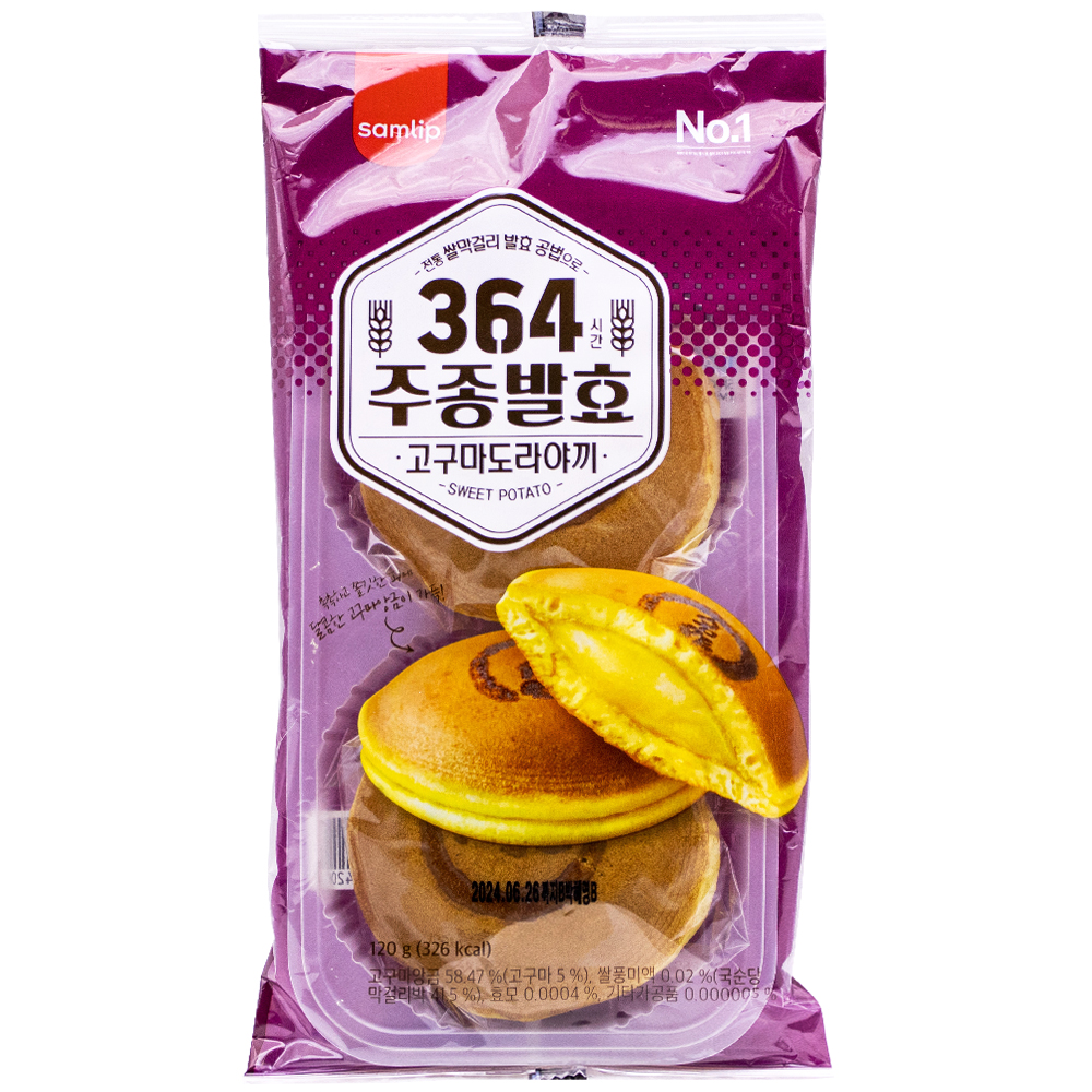 삼립 364시간 주종발효 고구마 도라야끼 120g