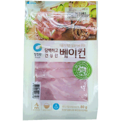 청정원 담백하고 건강한 베이컨 80g