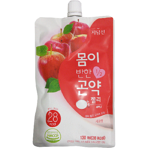 자담선 몸이 반한 곤약 젤리 사과맛 130ml