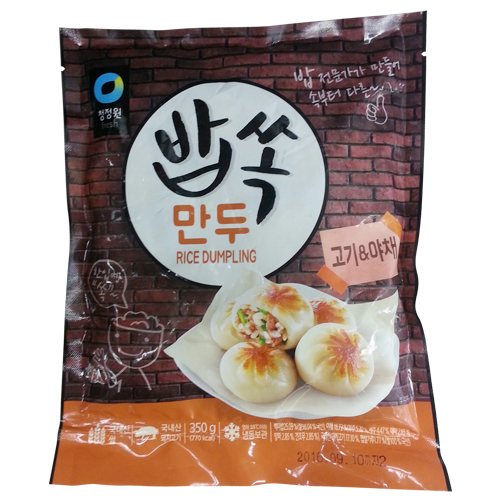 청정원 밥쏙만두 고기 & 야채 350g