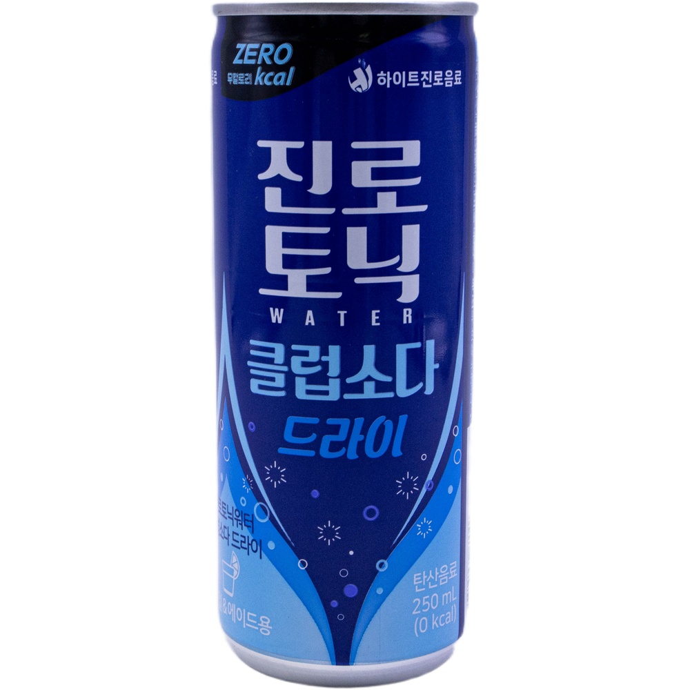하이트진로 진로토닉워터 클럽소다 드라이 제로 250mL