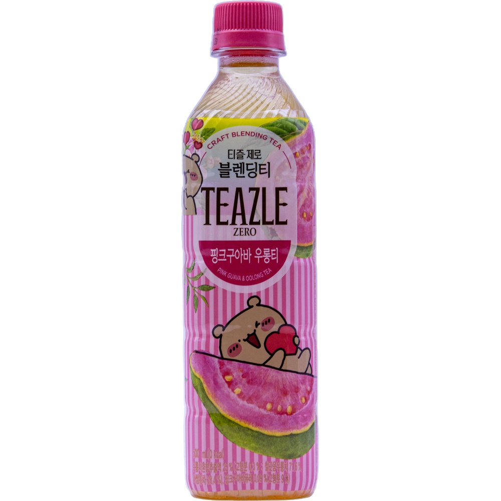 웅진 티즐 제로 블렌딩티 핑크구아바 우롱티 500mL