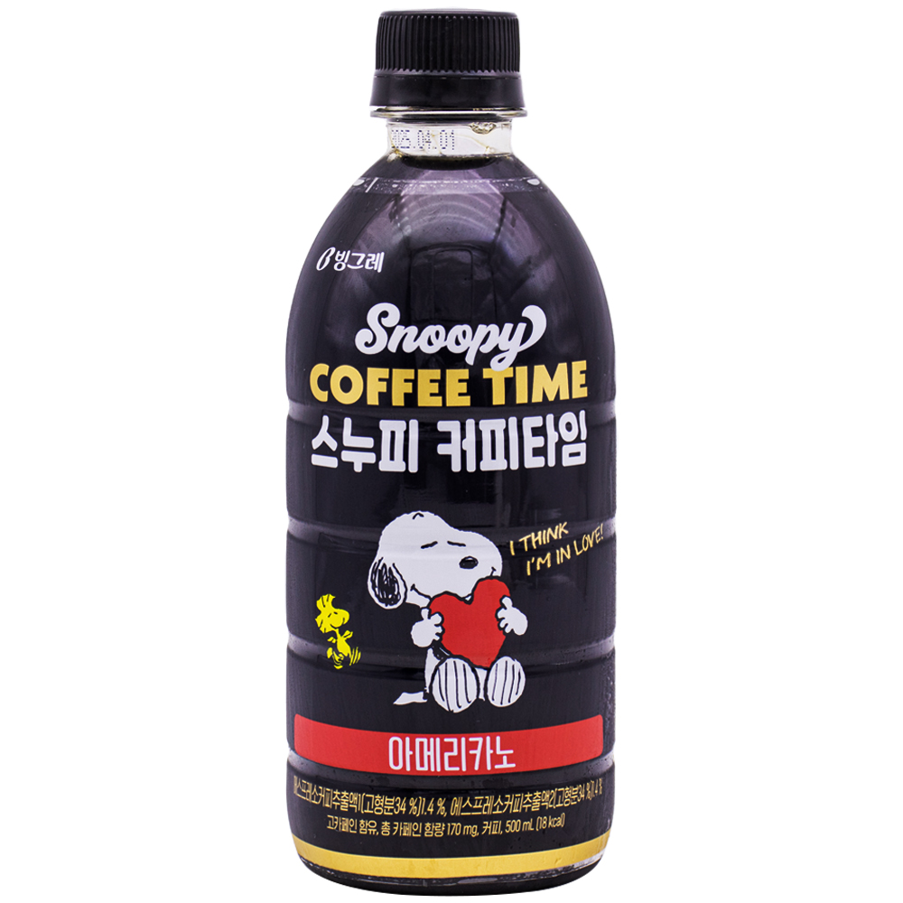 빙그레 스누피 커피타임 아메리카노 500mL