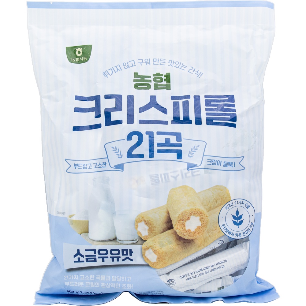농협 크리스피롤 21곡 소금우유맛 10g