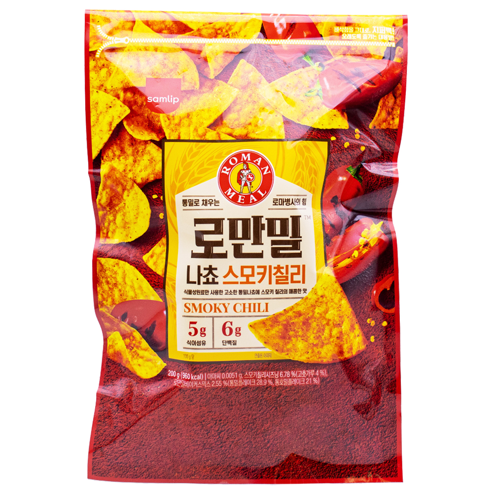 삼립 로만밀 나쵸 스모키칠리 200g