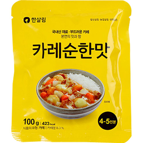 한살림 카레 순한맛 100g