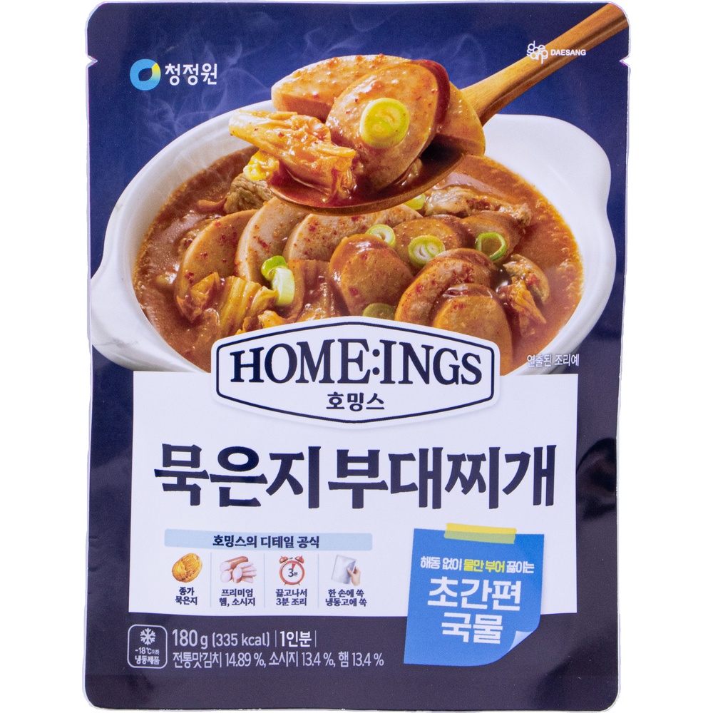 대상 청정원 호밍스 묵은지 부대찌개 180g
