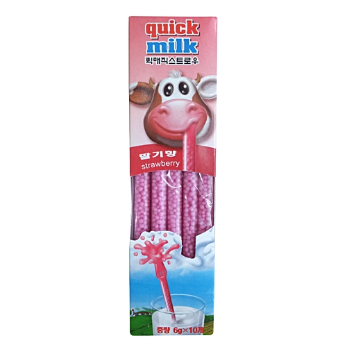 퀵밀크 퀵매직스트로우 딸기 60g