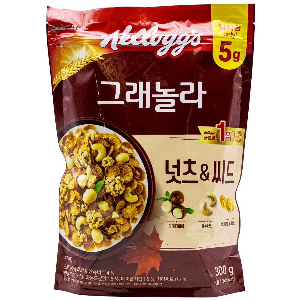 농심 켈로그 넛츠&씨드 그래놀라 300g