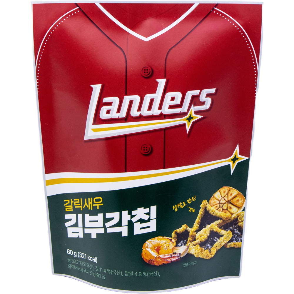 SSG 랜더스 갈릭새우 김부각칩 60g