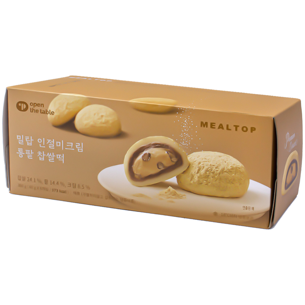 밀탑 인절미크림 통팥 찹쌀떡 60g