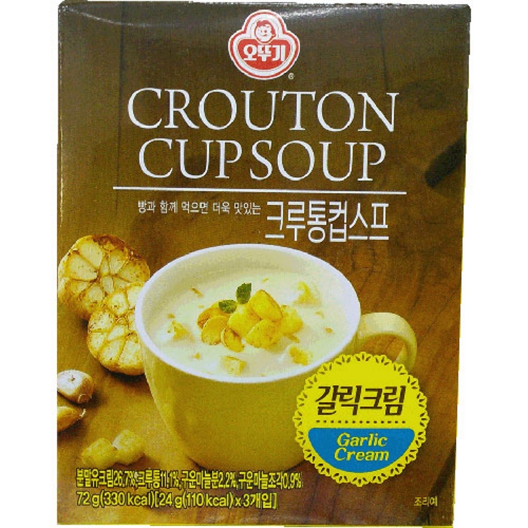 오뚜기 크루통 컵스프 갈릭크림 72g