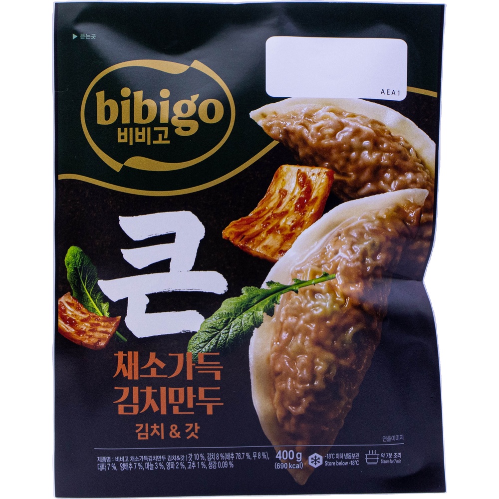CJ 비비고 큰채소가득 김치만두 김치 갓 400g