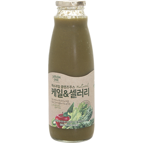웰팜 자연원 채소과일 클렌즈주스 케일셀러리 980ml