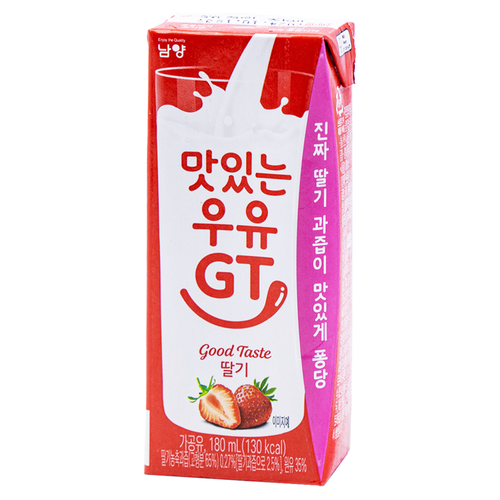 남양 맛있는 우유 딸기 200ml