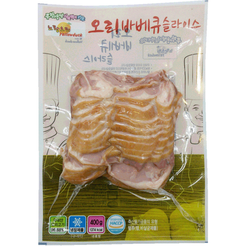 노랑오리 오리훈제 슬라이스 400g