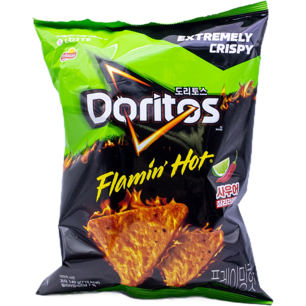 롯데 도리토스 플레이밍핫 사우어 칠리라임맛 140g