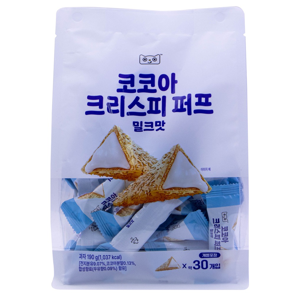 닝보푸드 코코아 크리스피 퍼프 밀크맛 6.3g