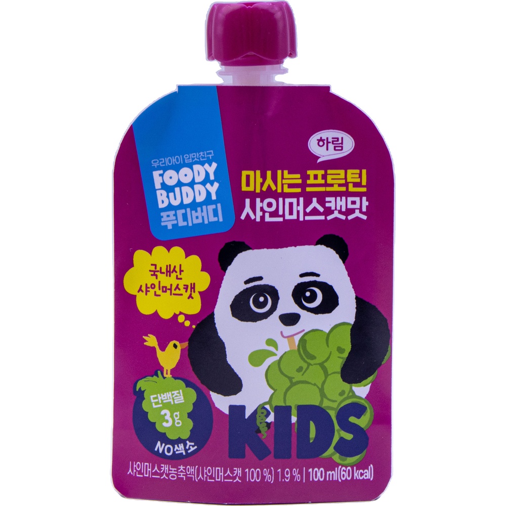 하림 푸디버디 마시는 프로틴 샤인머스캣맛 100mL