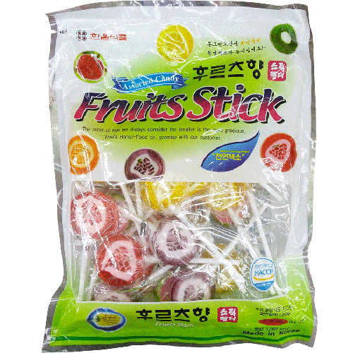 한울식품 후르츠향 스틱캔디 250g