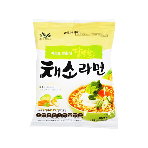 새롬식품 담백한 채소라면 113g