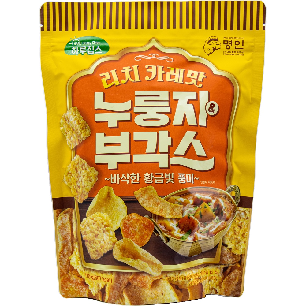선명농수산 하루칩스 누룽지 부각스 리치 카레맛 170g