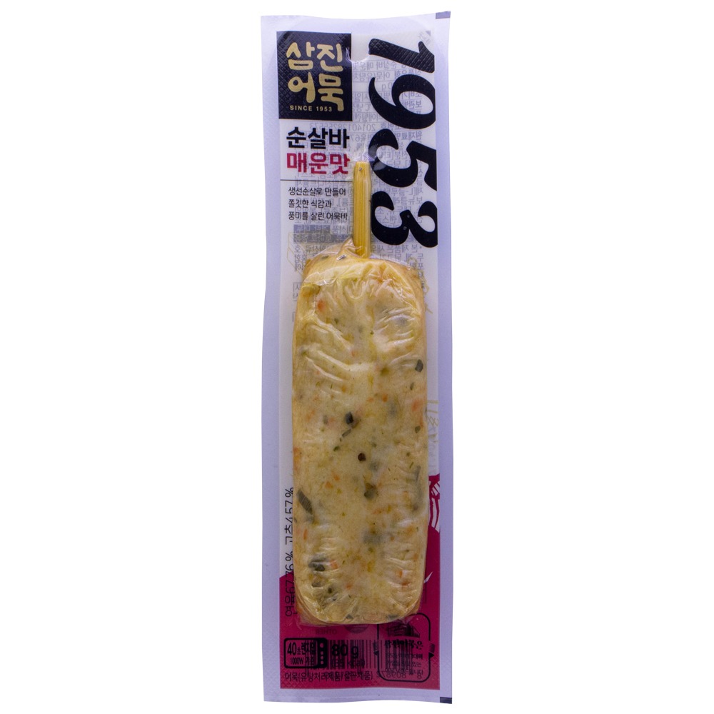 삼진어묵 순살바 매운맛 80g