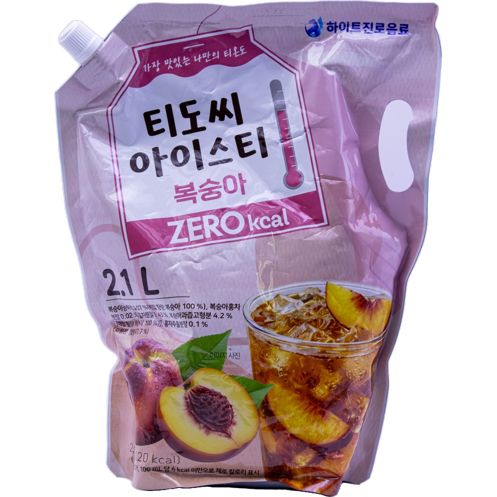 하이트진로 티도씨 복숭아 아이스티 2.1L