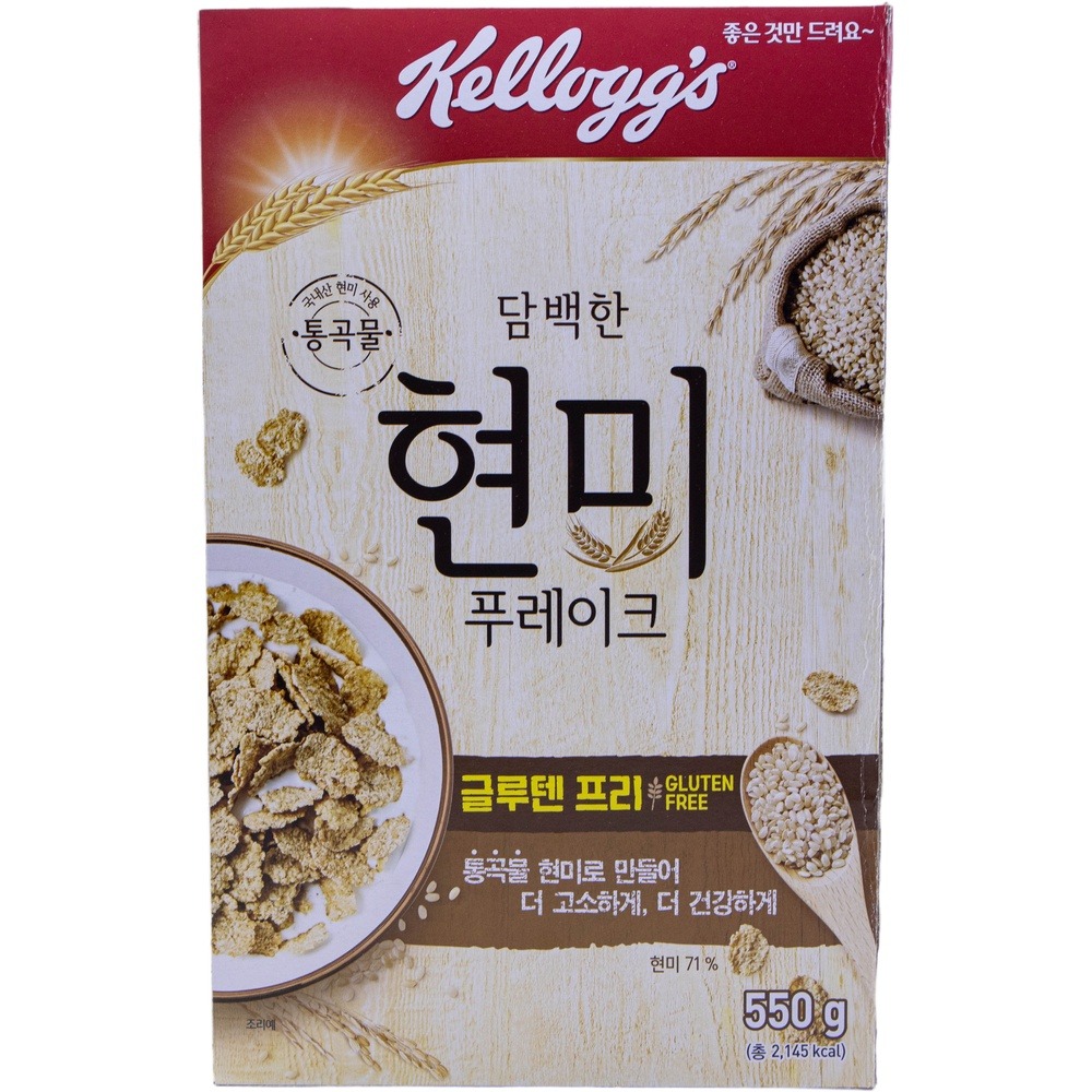 농심 켈로그 현미 푸레이크 글루텐프리 550g