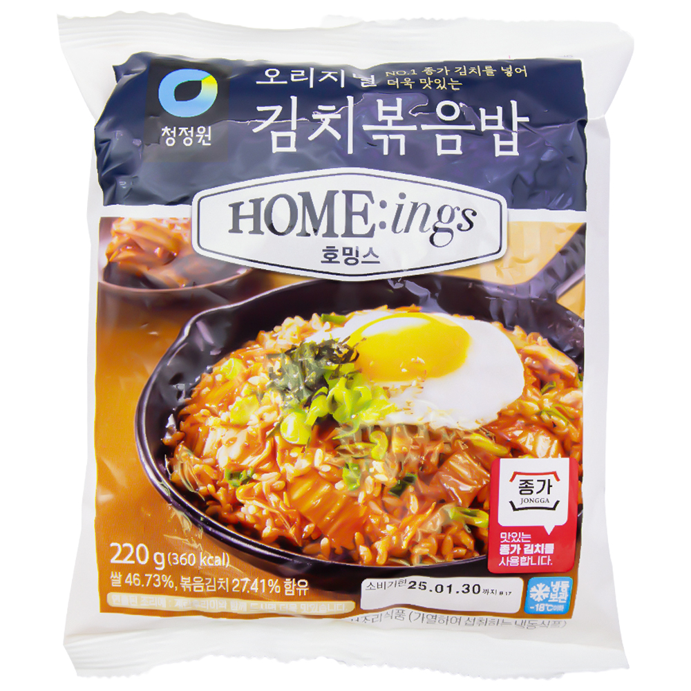 청정원 호밍스 오리지널 김치볶음밥 220g