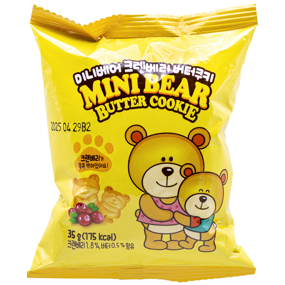 미니베어 크랜베리 버터쿠키 35g