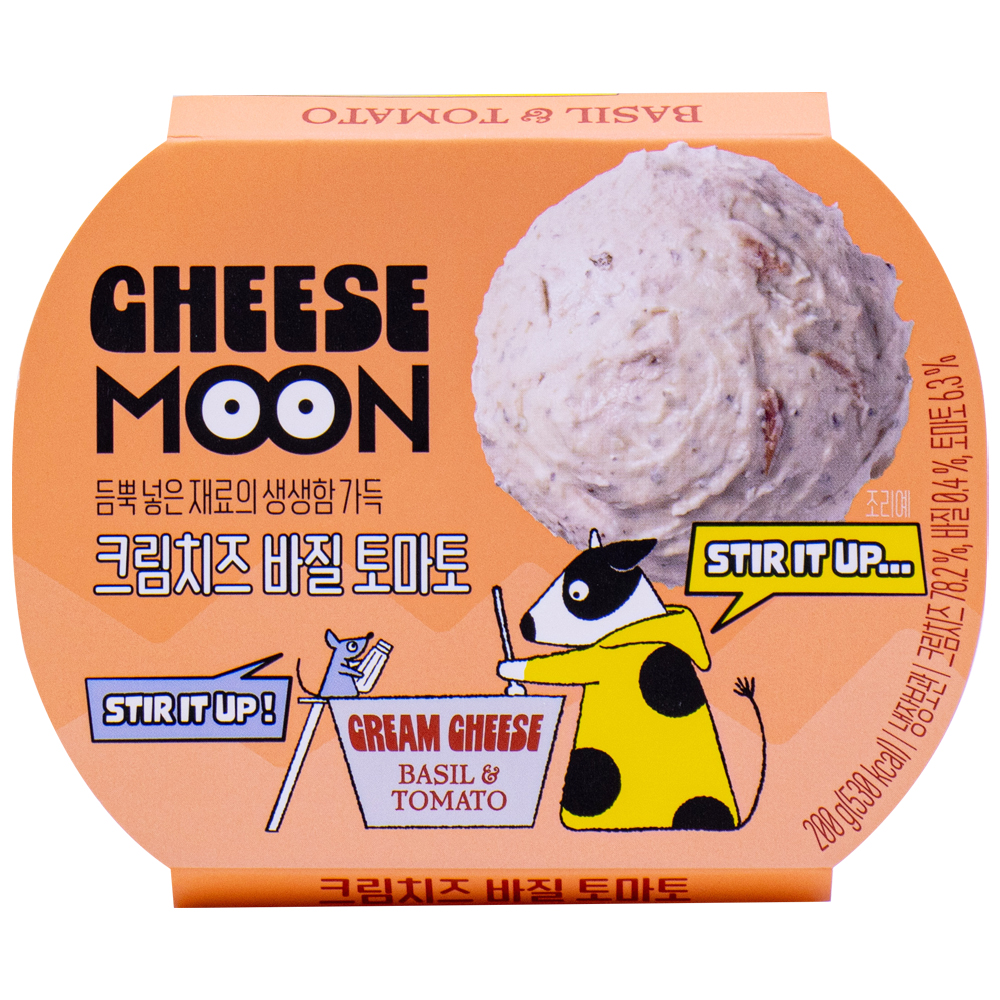 치즈문 크림치즈 바질 토마토 200g