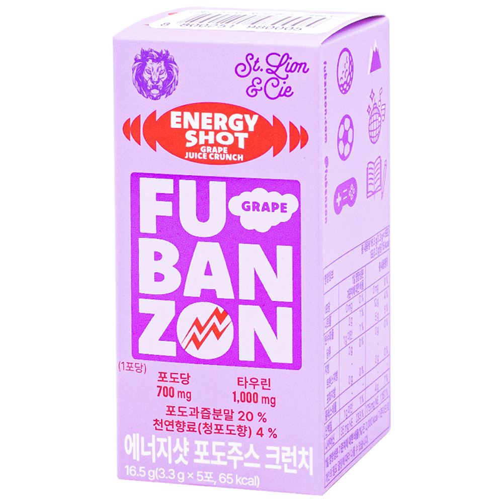 후반전 에너지샷 포도주스 크런치 3.3g