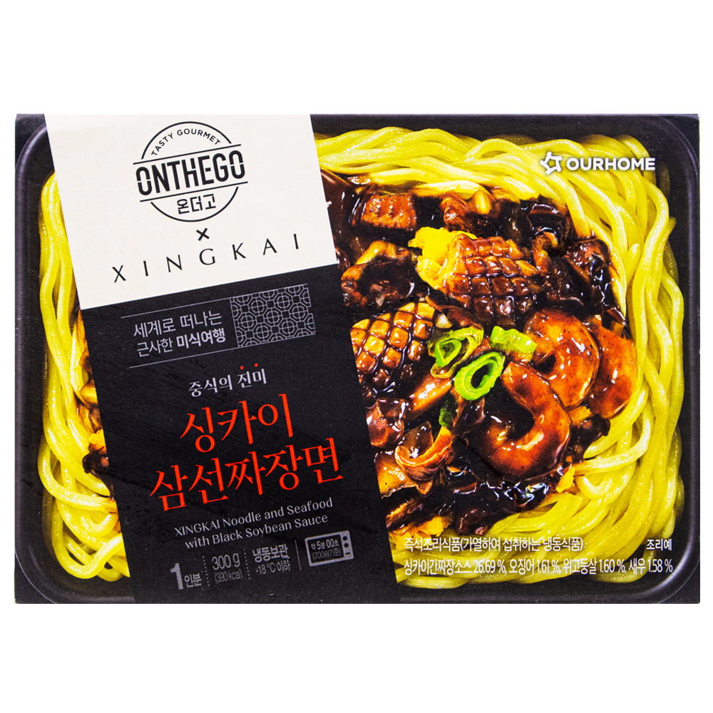 아워홈 온더고 싱카이 삼선짜장면 300g