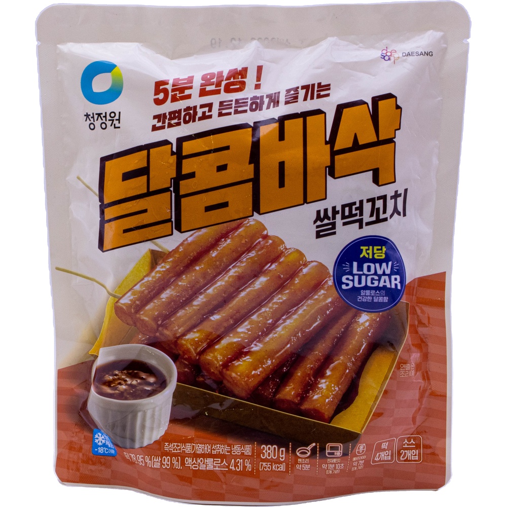 대상 청정원 달콤바삭 쌀떡꼬치 380g