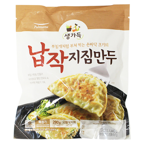 풀무원 생가득 납작지짐만두 280g