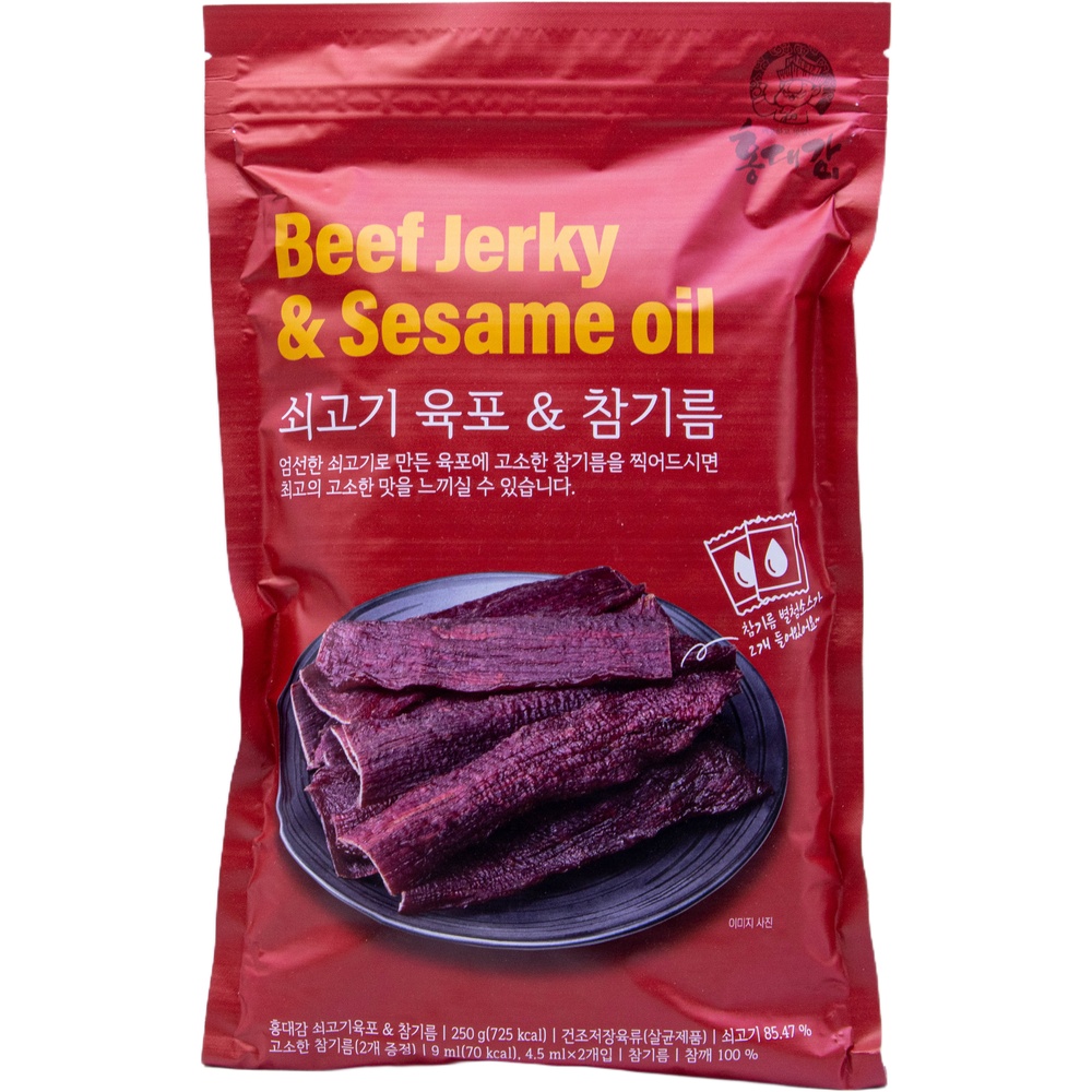 청미식품 홍대감 쇠고기육포 참기름 259g