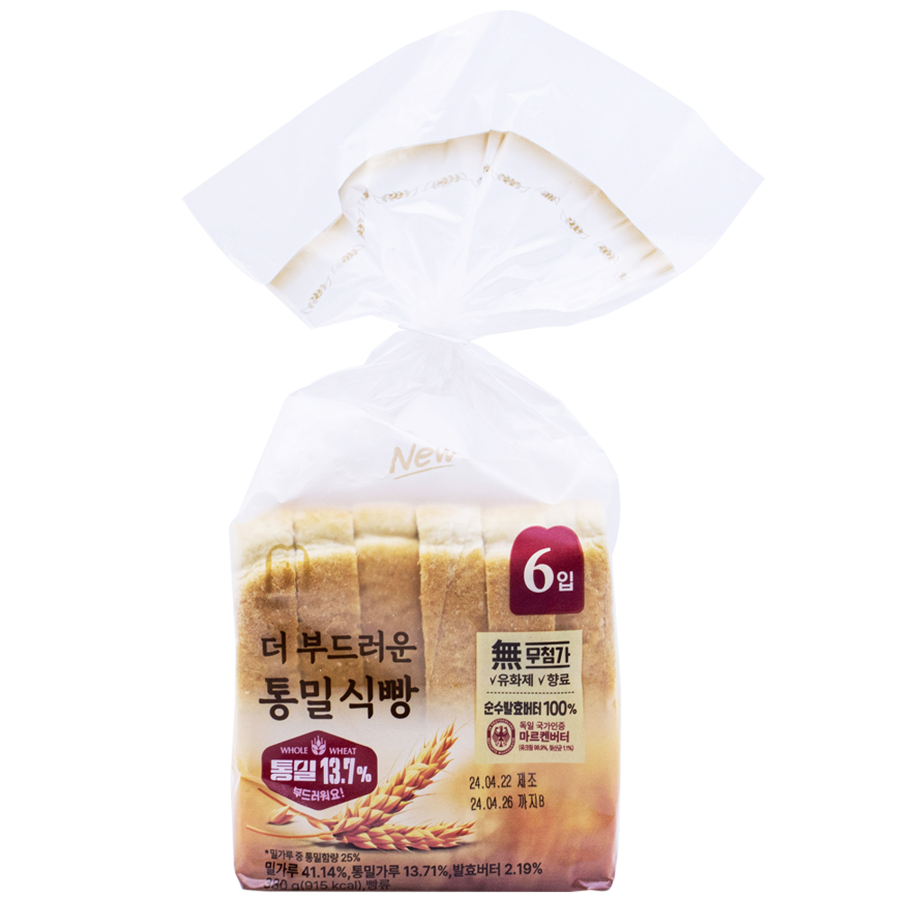 델리팜 더 부드러운 통밀식빵 380g