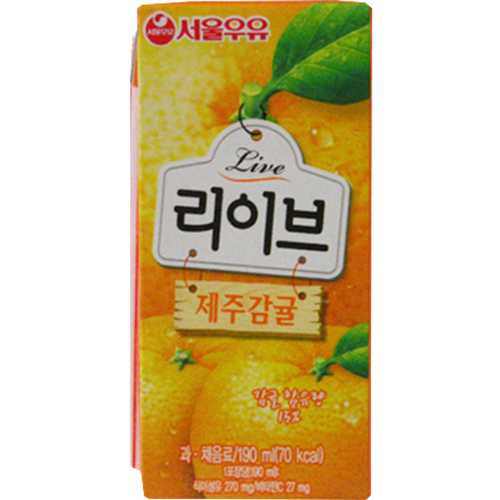 서울우유 리이브 제주감귤 190ml