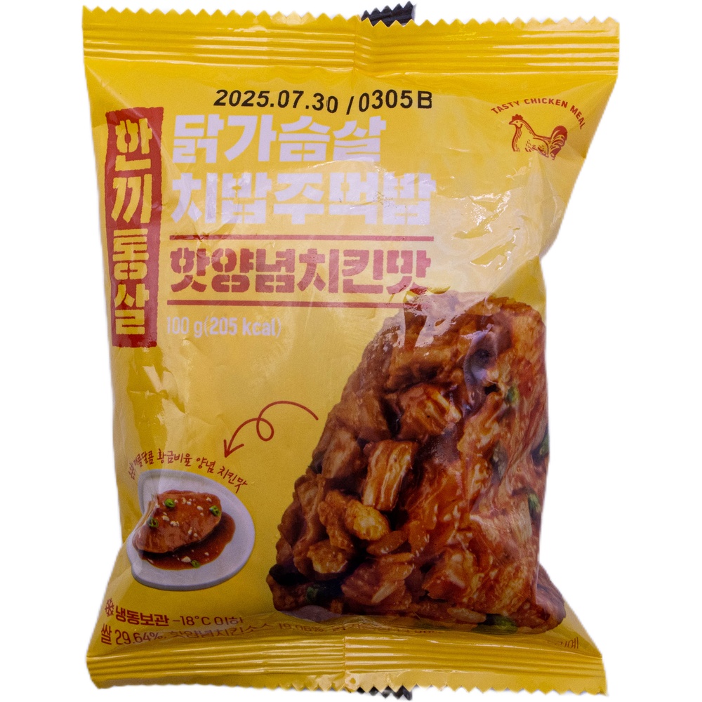 이그니스 한끼통살 닭가슴살 치밥주먹밥 핫양념치킨맛 100g