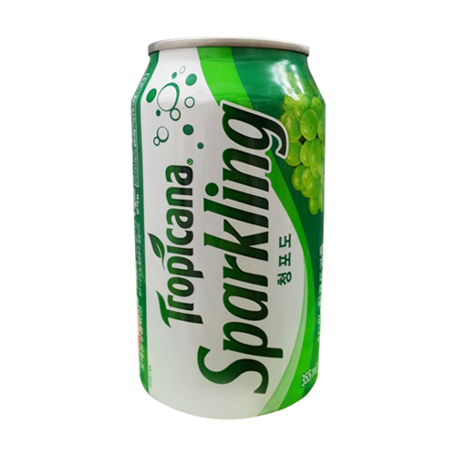 롯데 트로피카나 스파클링 청포도 355ml