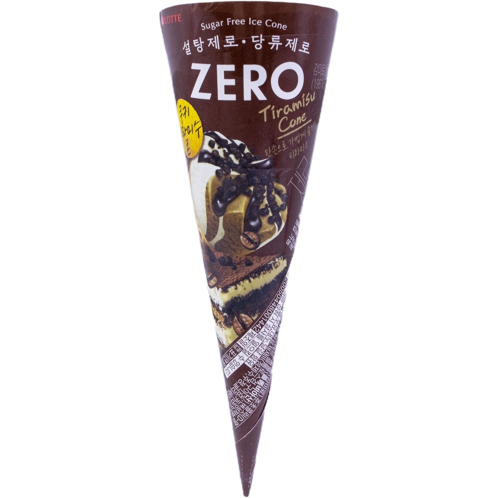 롯데 제로 쿠키 티라미수 콘 160mL
