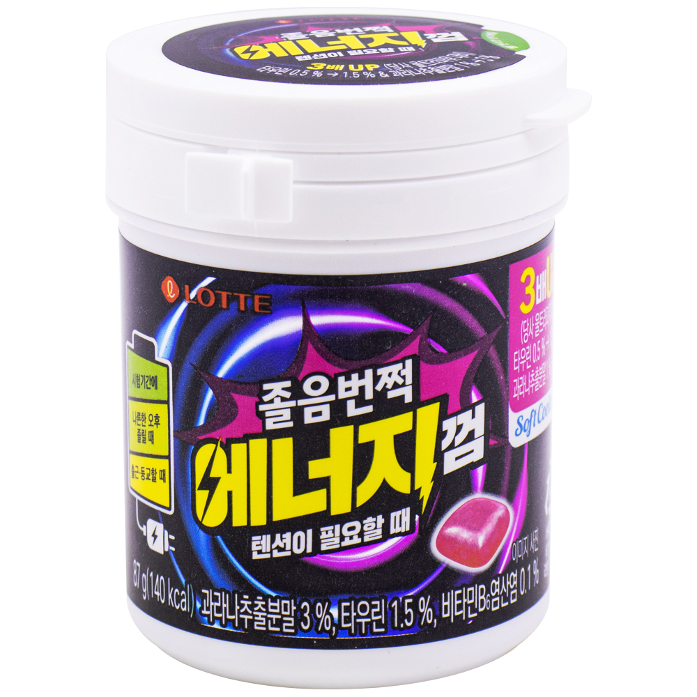 롯데 졸음번쩍 에너지껌 87g