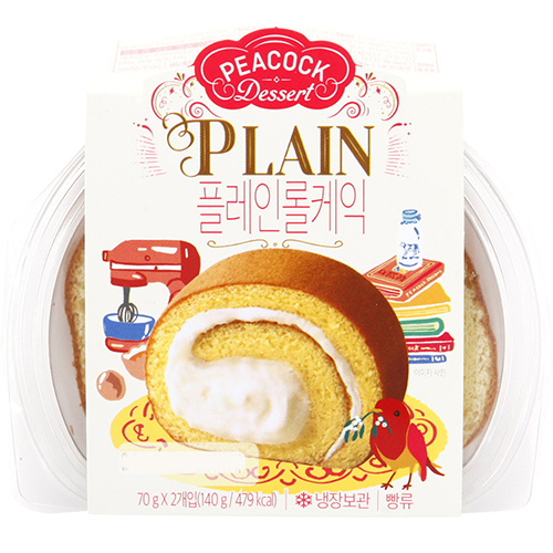 피코크 플레인롤케익 140g