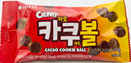 롯데 크런키 카카오 쿠키볼 58g