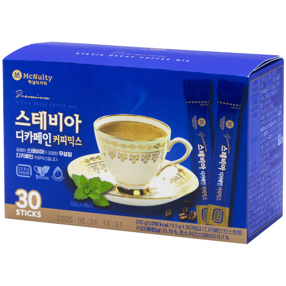 맥널티 스테비아 디카페인 커피믹스 9.5g