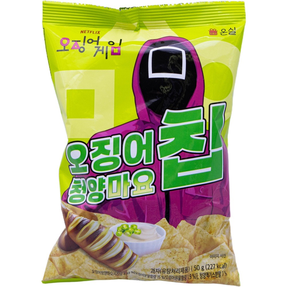 온실 오징어게임 오징어 청양마요칩 50g