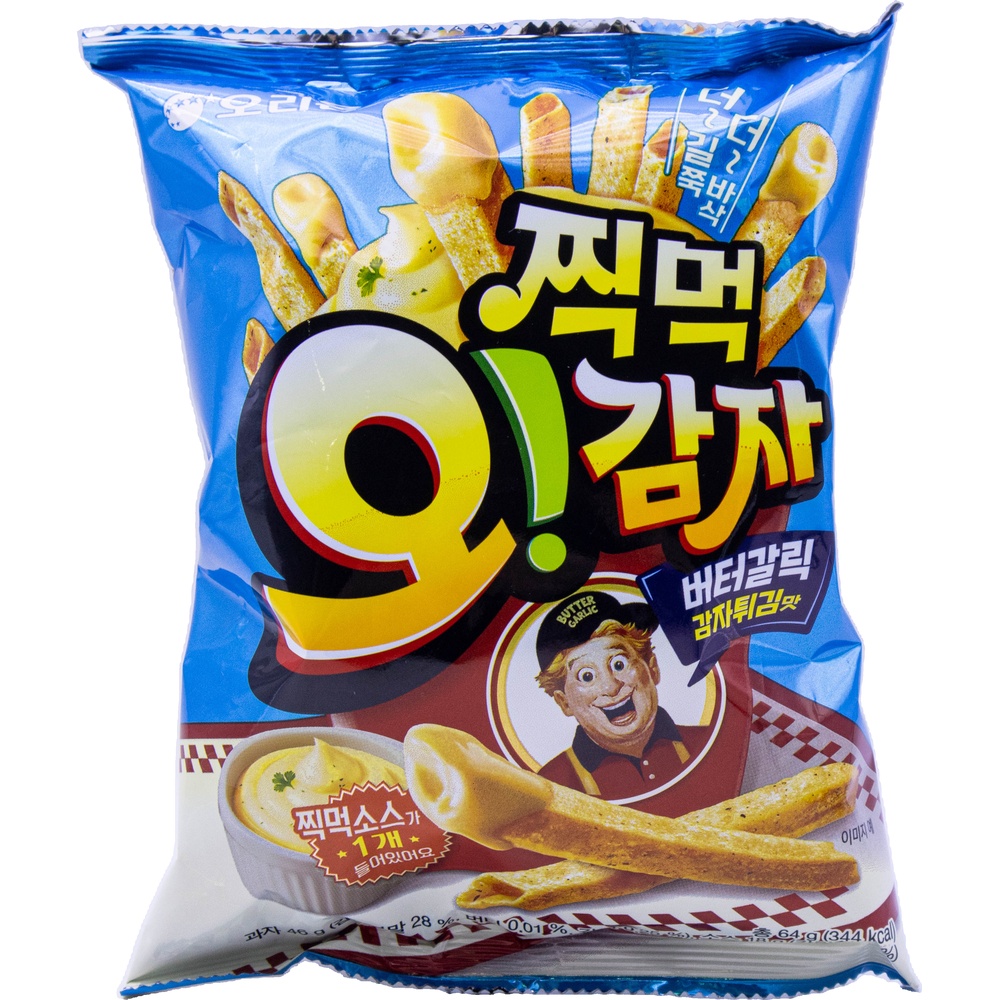오리온 찍먹 오감자 버터갈릭감자튀김맛 64g