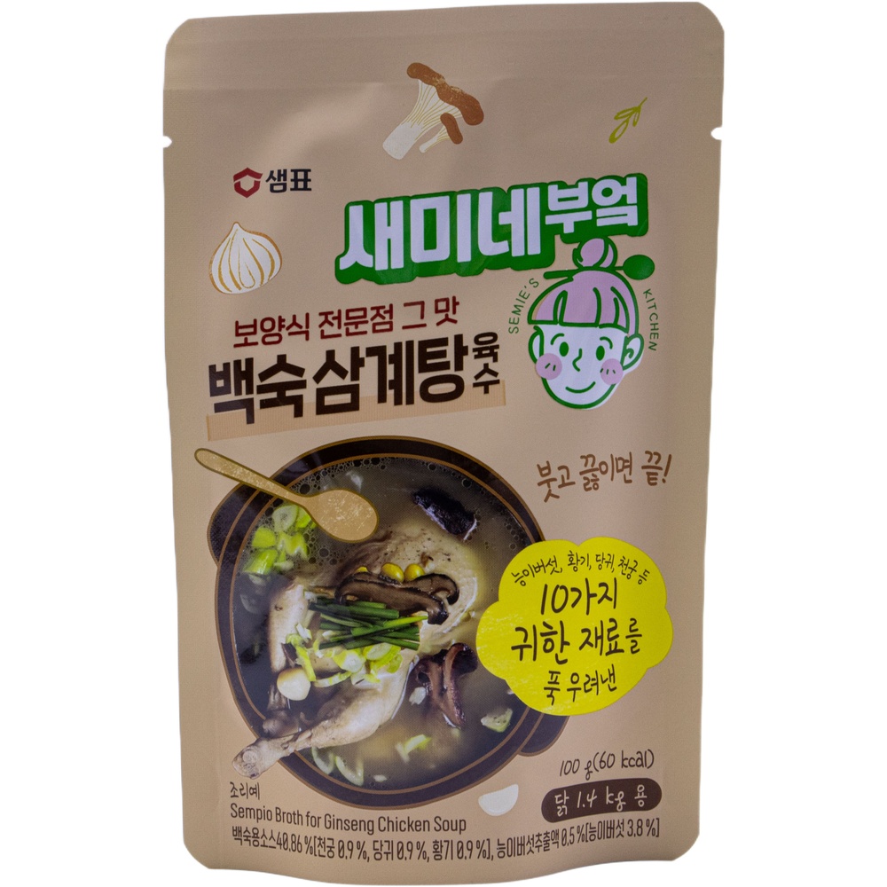 샘표 새미네부엌 백숙 삼계탕 육수 100g